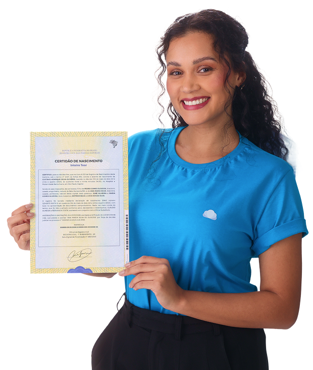 Certidão de óbito emitida por cartório oficial